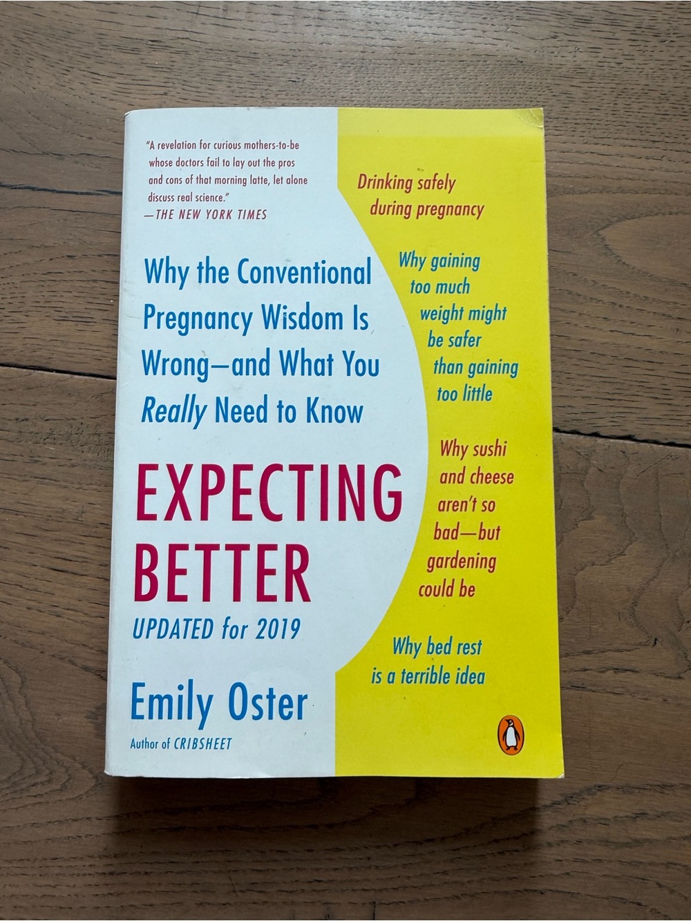Expecting Better by Emily Oster – Updated for 2019 Pregnancy Book
